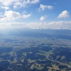 Flugwegposition um 14:55:56: Aufgenommen in der Nähe von Reisstraße, 8741, Österreich in 3134 Meter